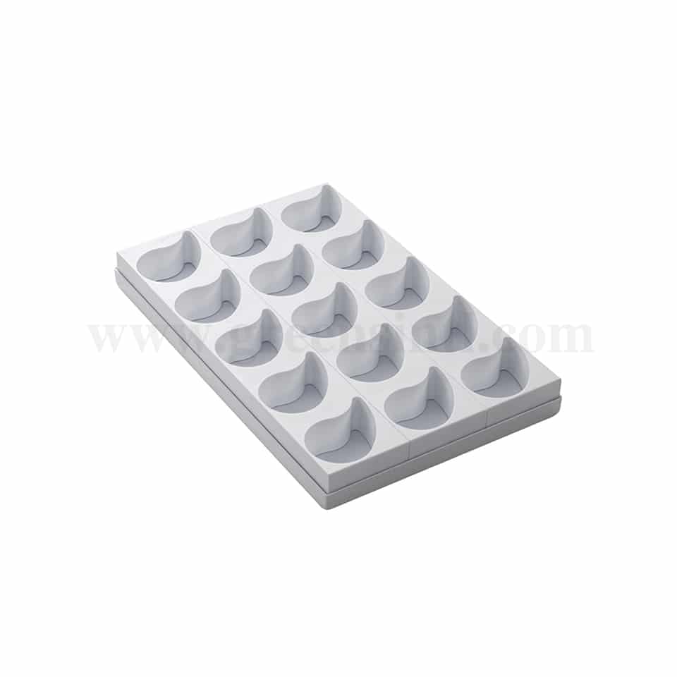 MARTELLATO Plastic Mould For Monoportions Comma 92 x 60 x h 40 mm-15 Pcs