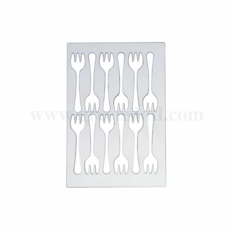 MARTELLATO Fork-shaped stencil