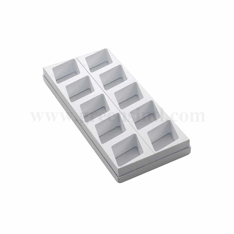 MARTELLATO Plastic Mould For Monoportions Rhombus 101 x 68.5 x h 40 mm-10 Pcs