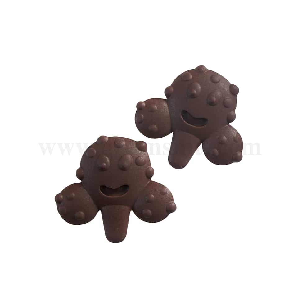 MARTELLATO Polycarbonate Chocolate Mould Round Cactus 70 x 57 mm