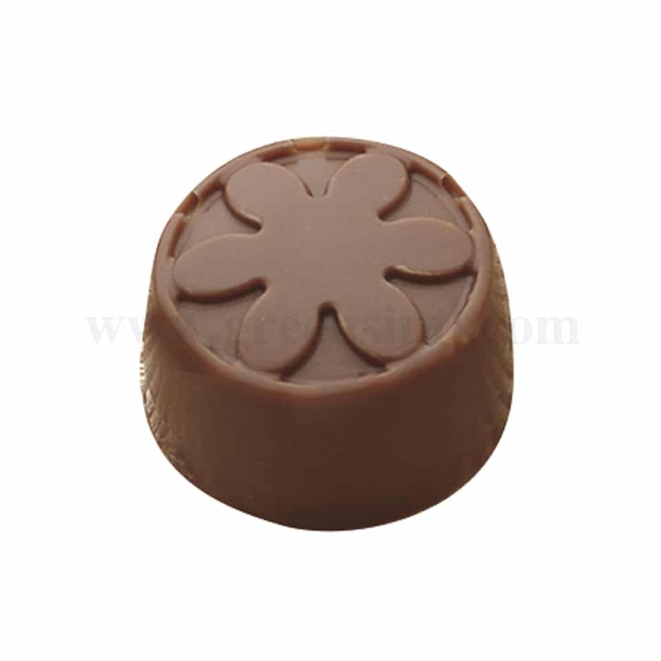 MARTELLATO Polycarbonate Chocolate Mould Fleur D 26 h 15 mm
