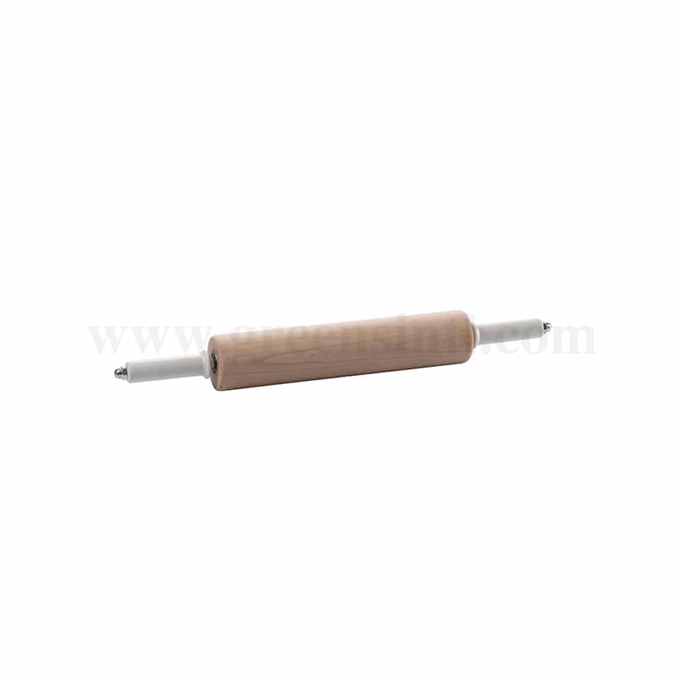 MARTELLATO Wooden rolling pin with revolving handles D 80 x 350 mm
