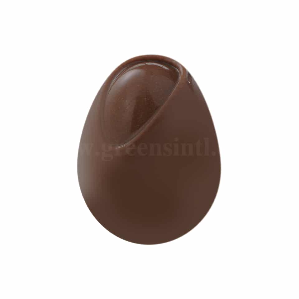 MARTELLATO Polycarbonate Chocolate 3D Mould Decorated Egg 23 x 30 h 23 mm