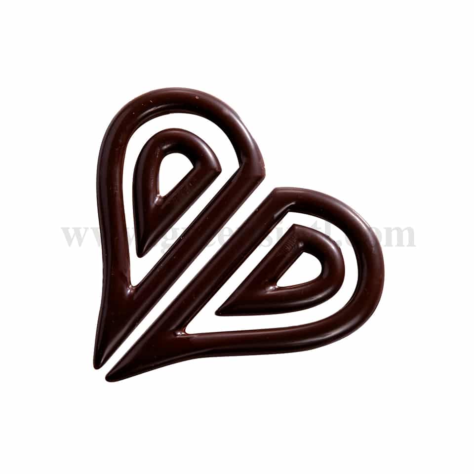 MARTELLATO White Polycarbonate Chocolate Mould Decorations 27