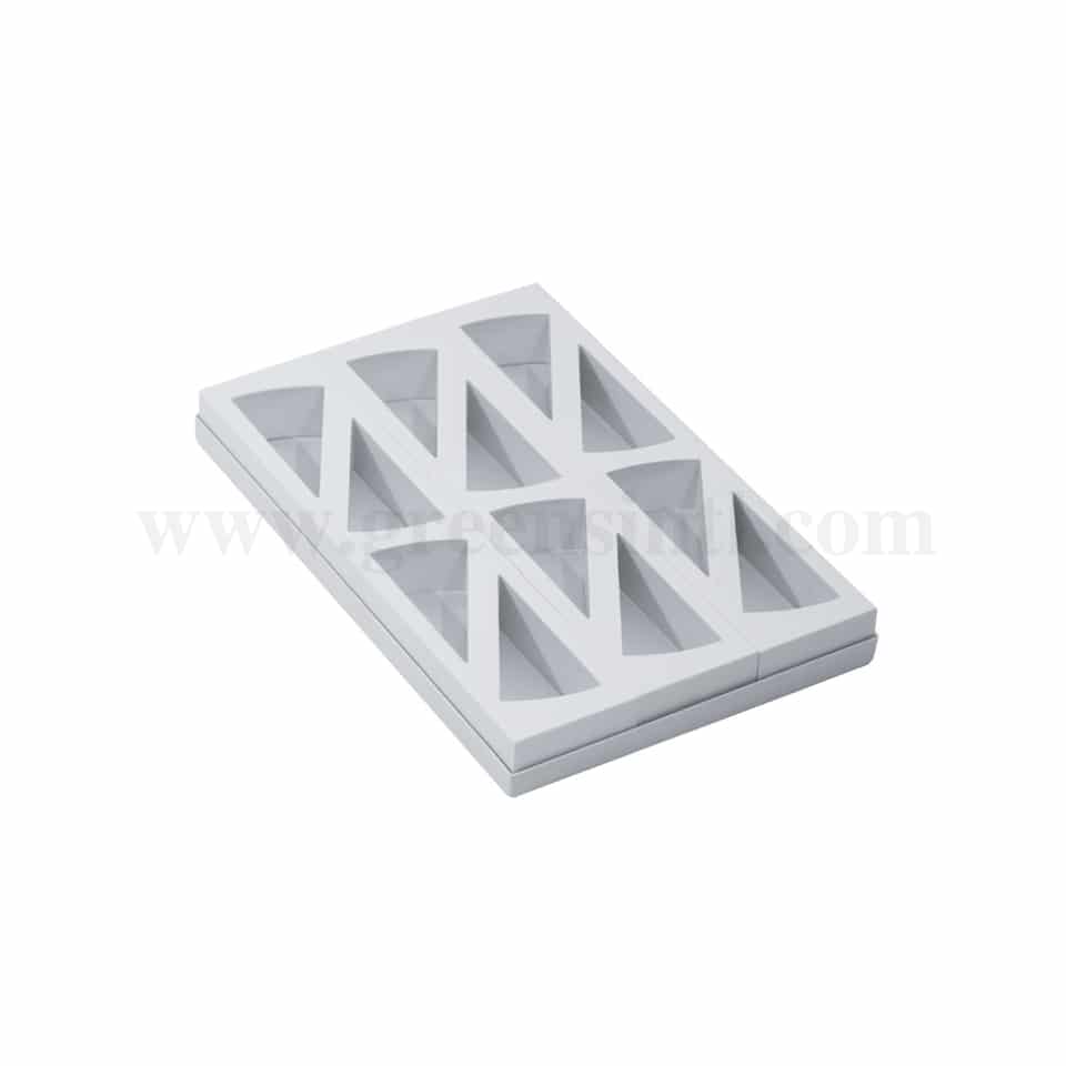 MARTELLATO Plastic Mould For Monoportions Cake Slice 117 x 62 x h 40 mm-12 Pcs