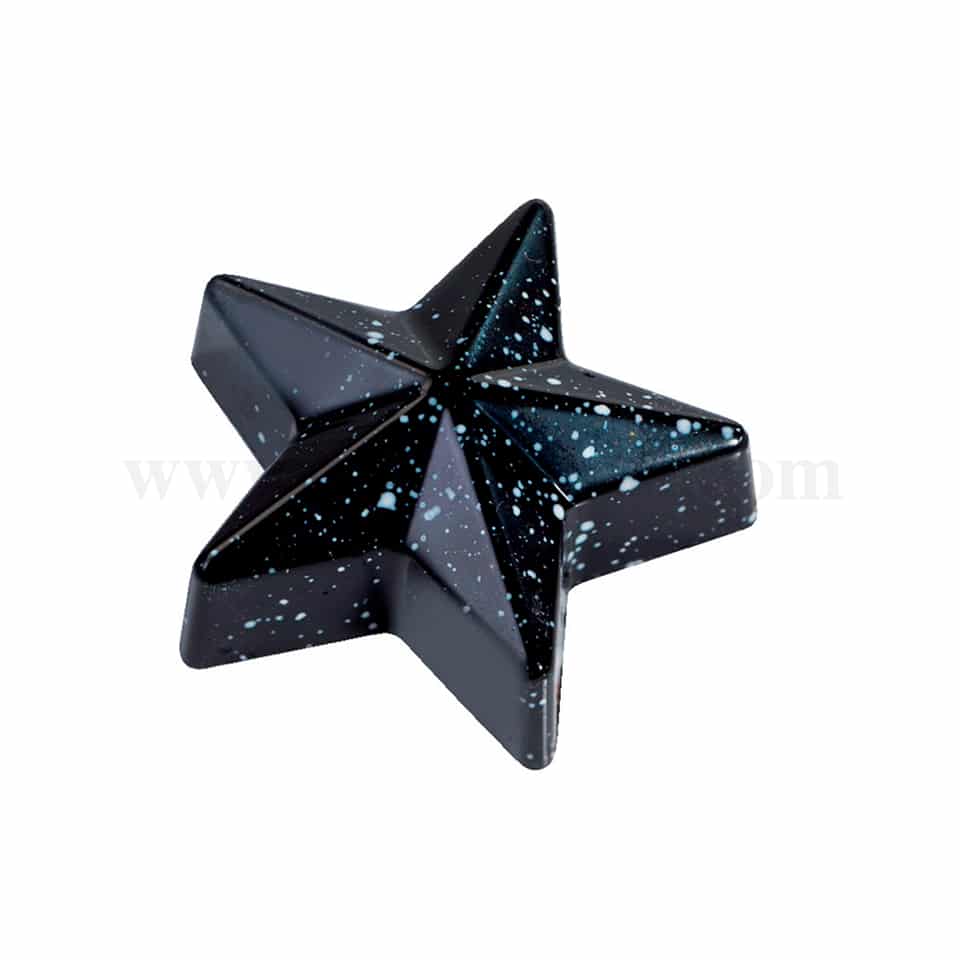 MARTELLATO Polycarbonate Chocolate Mould Star 40 x 42 h 16 mm