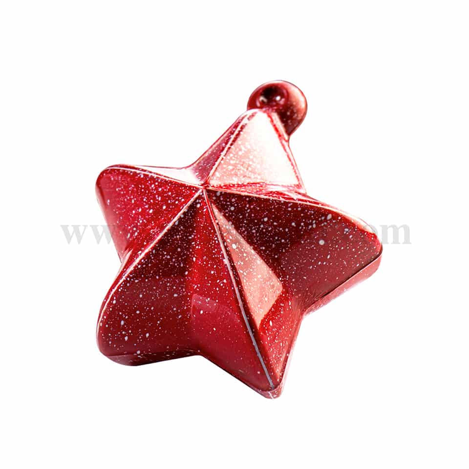 MARTELLATO Thermoformed Plastic Mould  Christmas Bauble Star 62 x 69mm