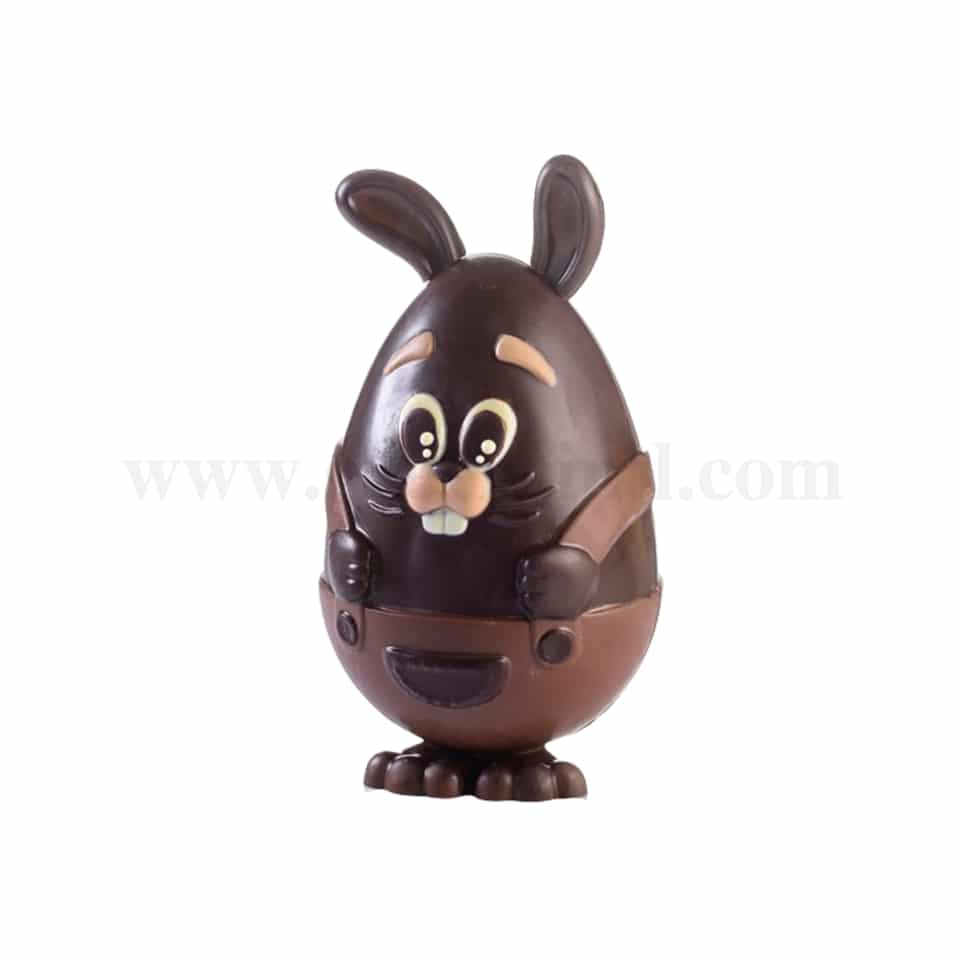 MARTELLATO Thermoformed Chocolate Mould Rabbit Egg  120 x 120 x h 220 mm