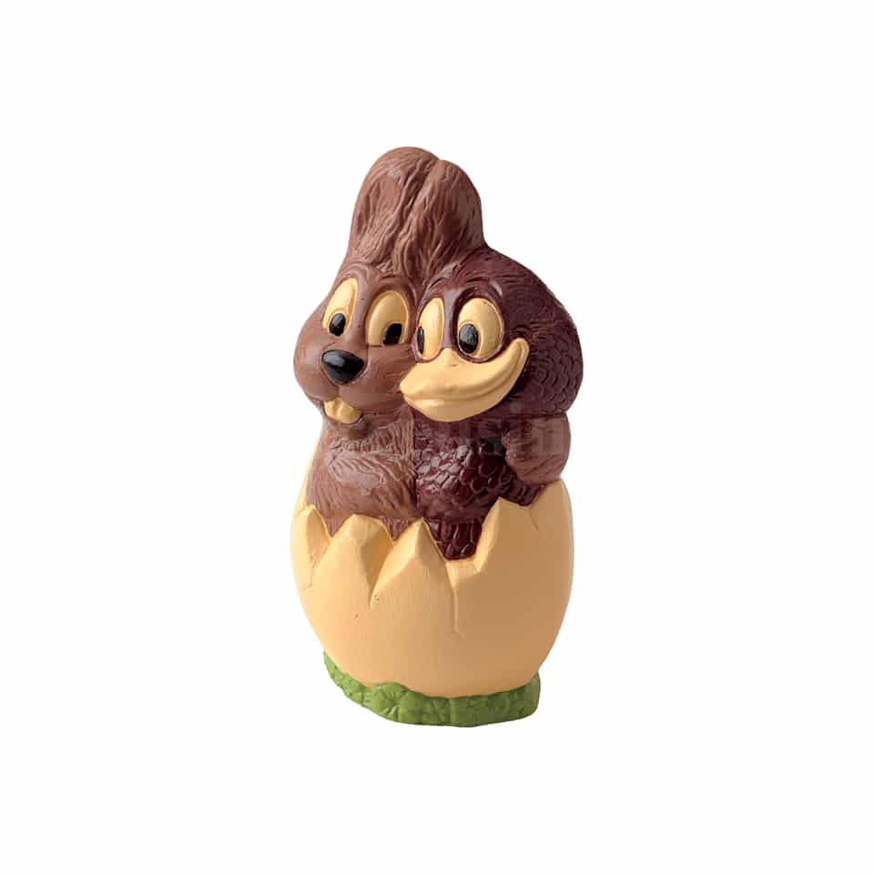 MARTELLATO Thermoformed 3D Easter Mould Hug in Egg h 170 mm