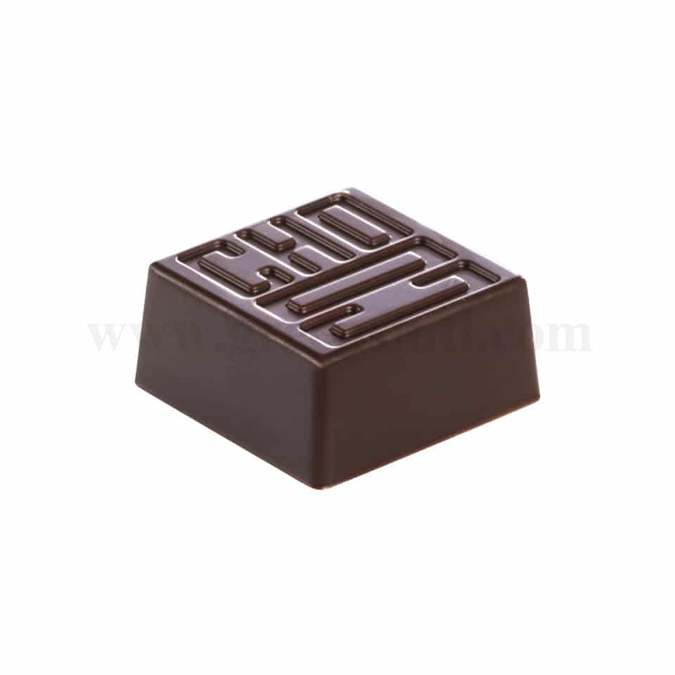 MARTELLATO Polycarbonate Chocolate Mould Cocoa - praline 26 x 26 h 12mm