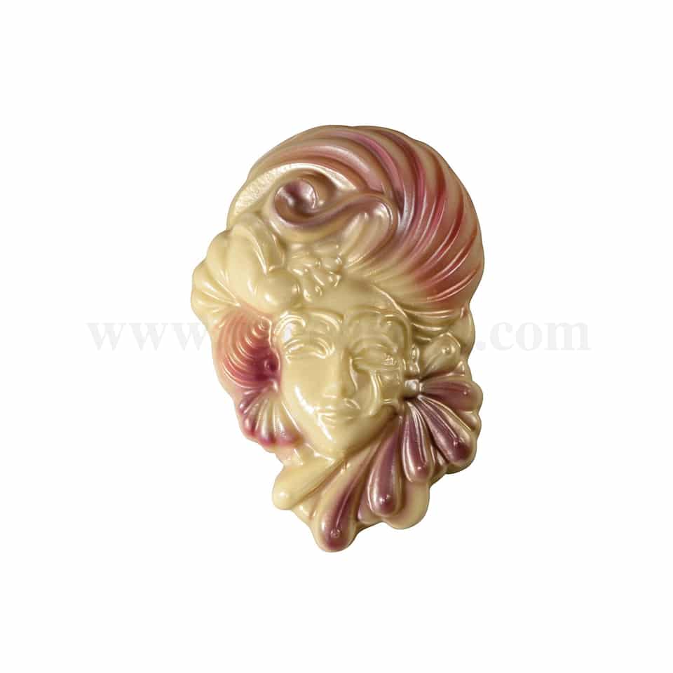 MARTELLATO Thermoformed Plastic Mould Venetian Mask 130 x 130 x 60 mm