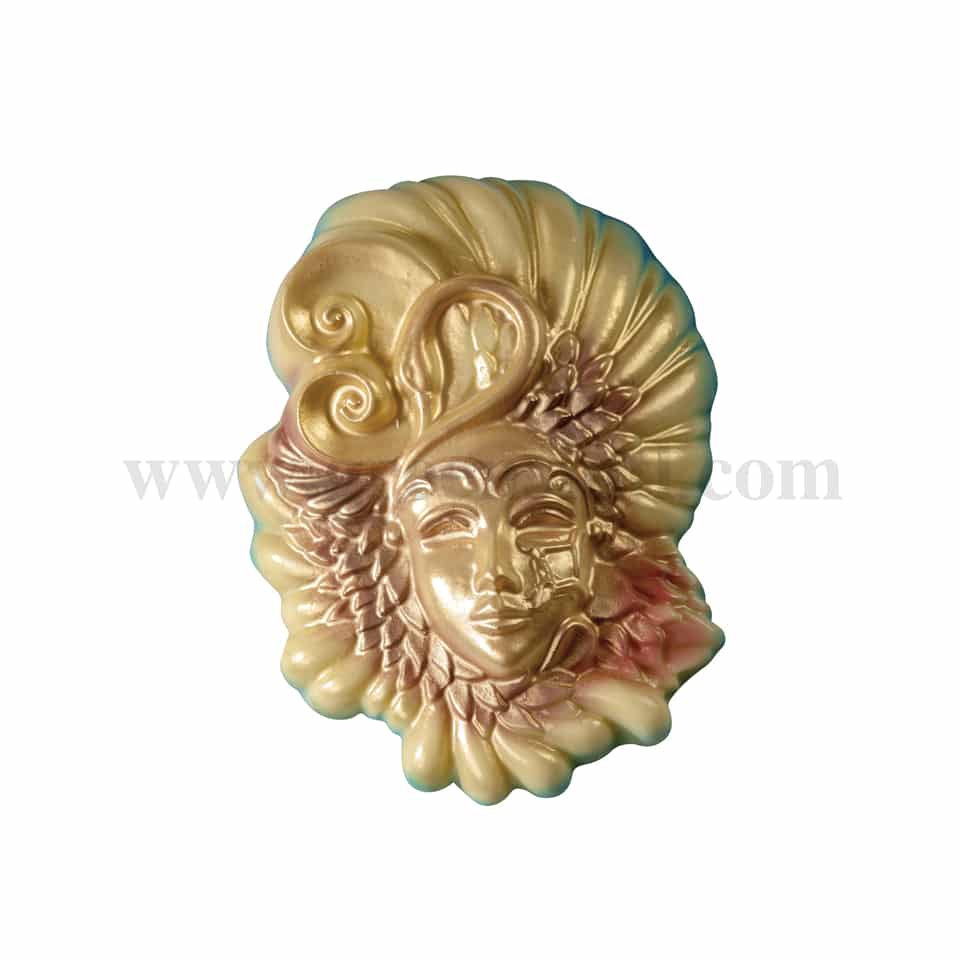 MARTELLATO Thermoformed Plastic Mould Venetian Mask 135 x 175 x 40 mm