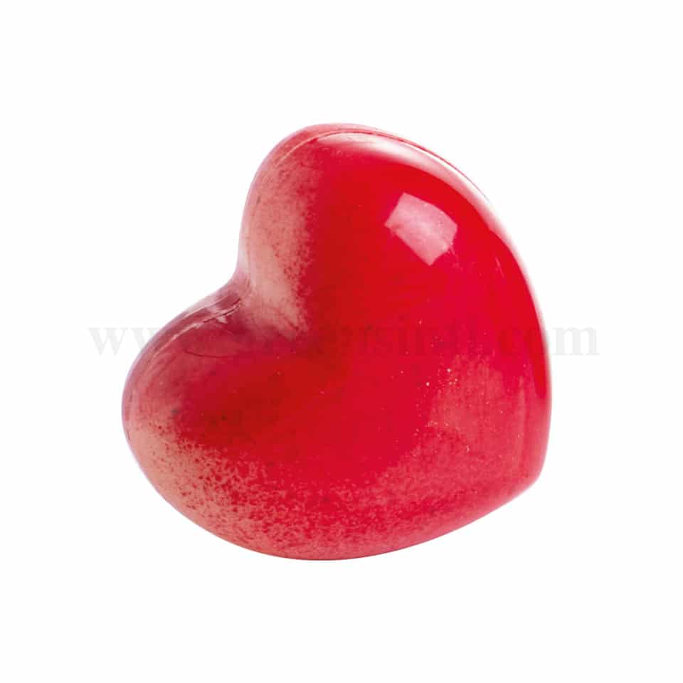 MARTELLATO Polycarbonate Chocolate Mould Heart 30 x 28 h 19 mm