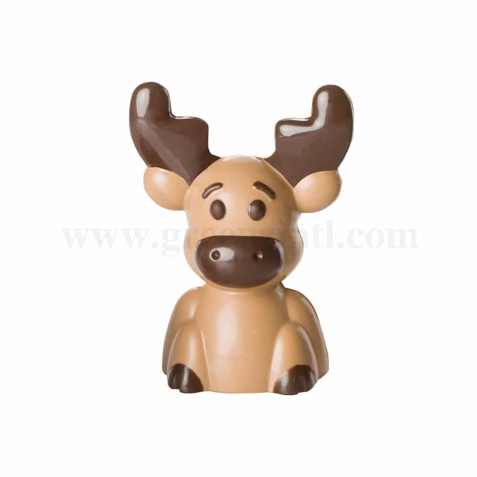 MARTELLATO Polycarbonate Magnetic Chocolate Mould Rudolph - 88 x 56 h 120 mm