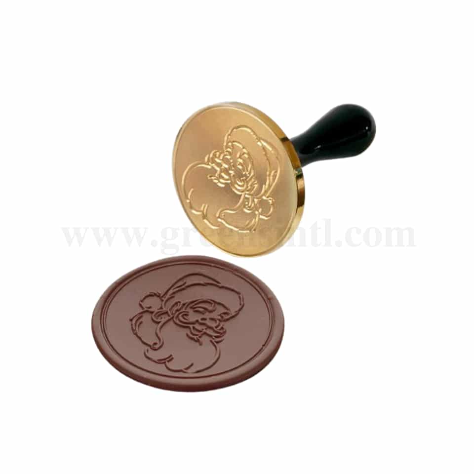 MARTELLATO Chocolate Decoration Stamp-Santa- D 60mm