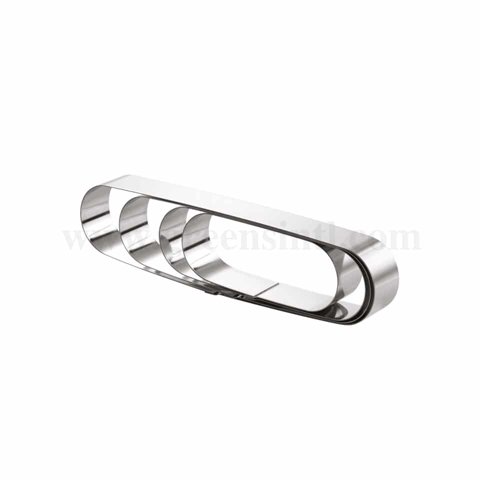MARTELLATO Stainless Steel Cake Band Oblong 262 x 62 x h50mm
