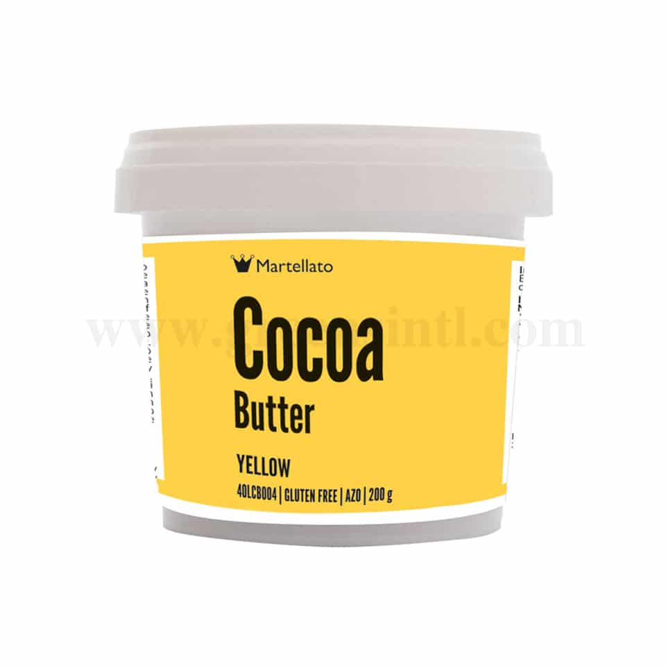 MARTELLATO Coloured Cocoa Butter Yellow 200g