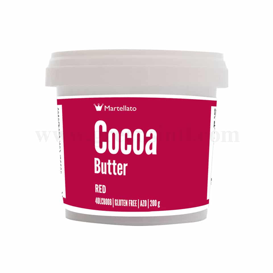 MARTELLATO Coloured Cocoa Butter Red 200g