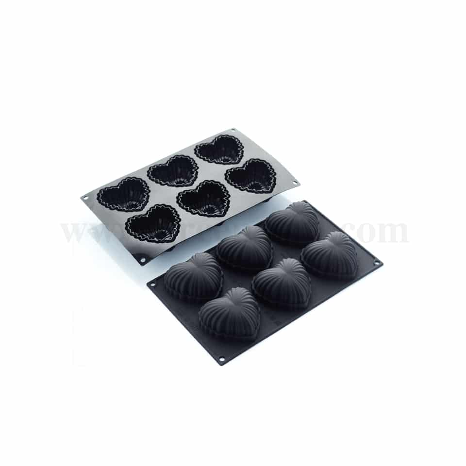 MARTELLATO Food-grade Silicone Mould Satin 76 x 74 x h36 mm