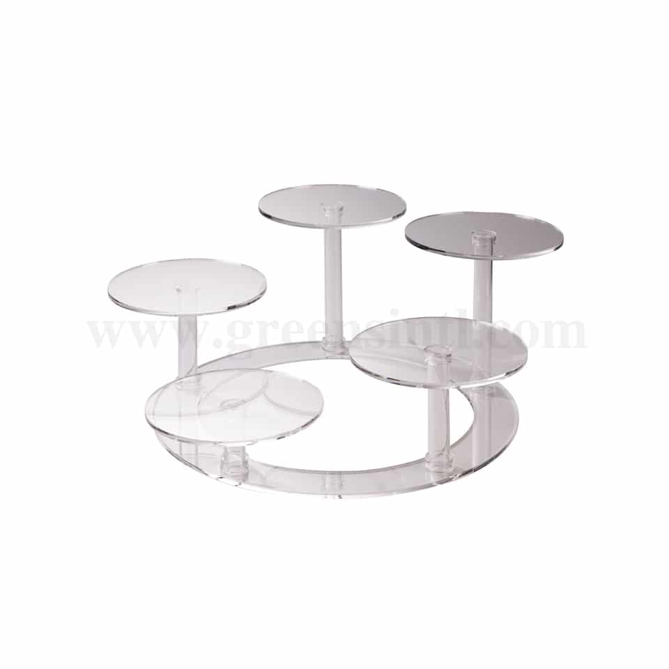 MARTELLATO Plexiglass Cake Stand with 5 Plates
