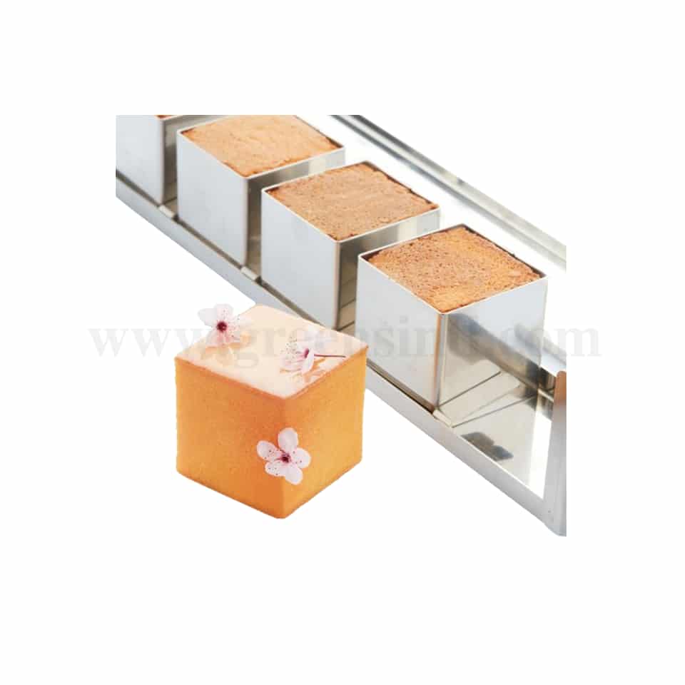 MARTELLATO Travel Cake Mould Mini Cube 60 x 60 h 60 mm