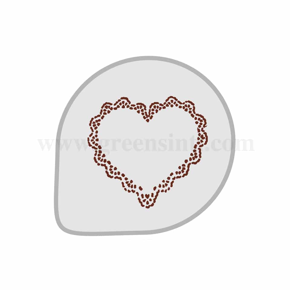 MARTELLATO Decorative Stencil Heart D260mm