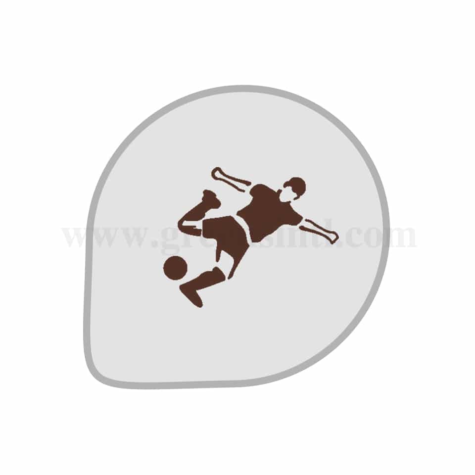 MARTELLATO Stencil Soccer Player D260mm
