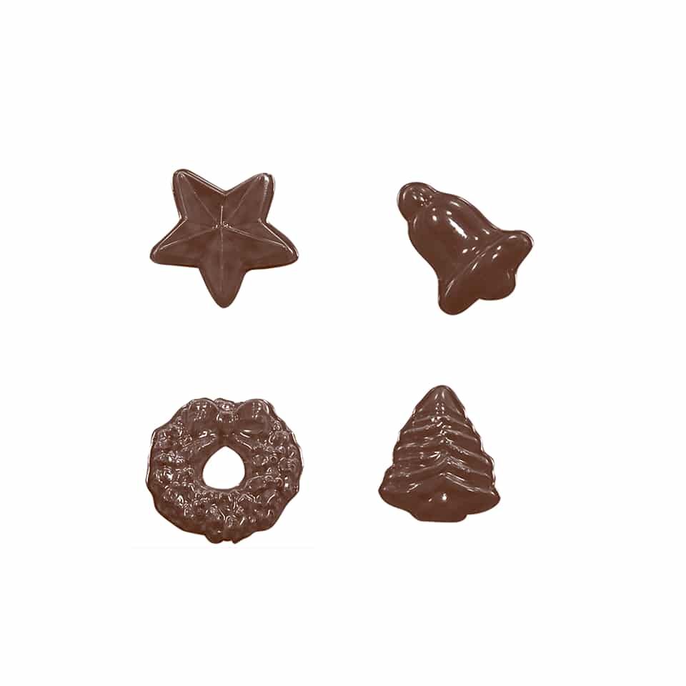 MARTELLATO Thermoformed Chocolate Mould Christmas Decorations