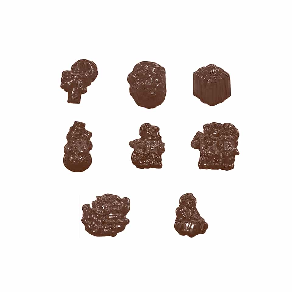 MARTELLATO Thermoformed Chocolate Mould Christmas Decorations