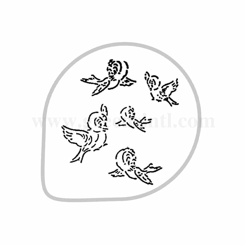 MARTELLATO Stencil Birds D260mm
