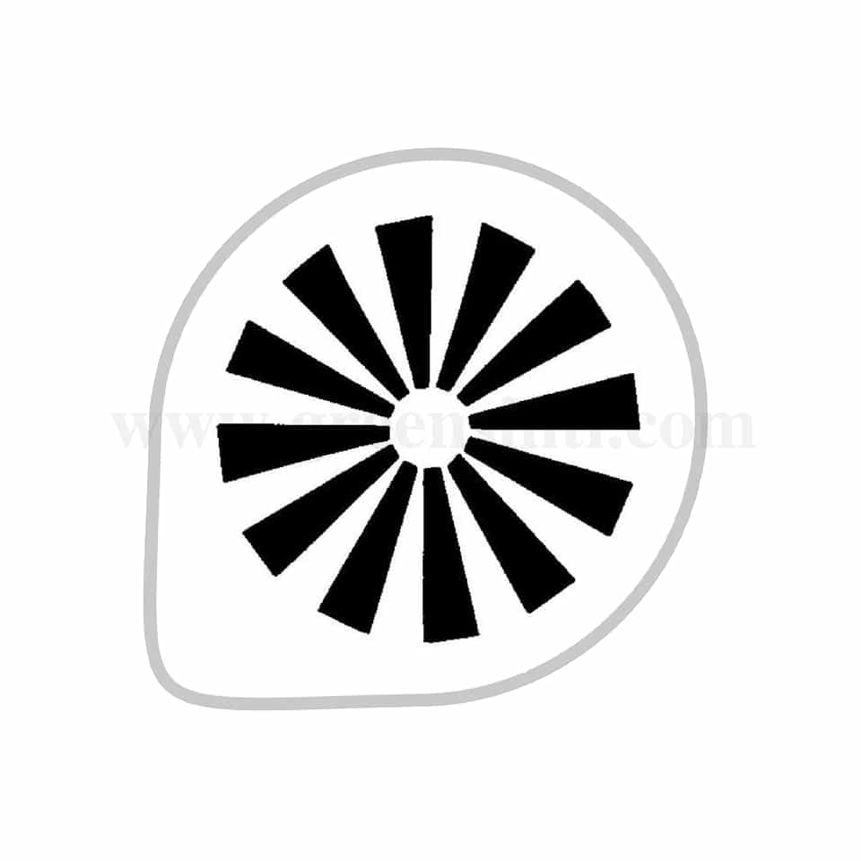 MARTELLATO Stencil Round Design D260mm