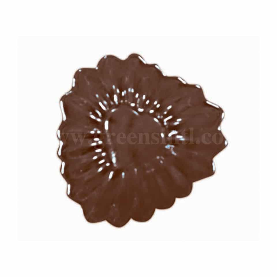 MARTELLATO Thermoformed Chocolate Mould Sunburst Heart 35x35mm