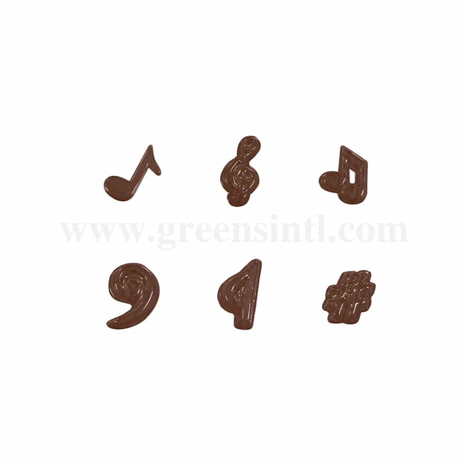 MARTELLATO Thermoformed Chocolate Mould Musical Notes