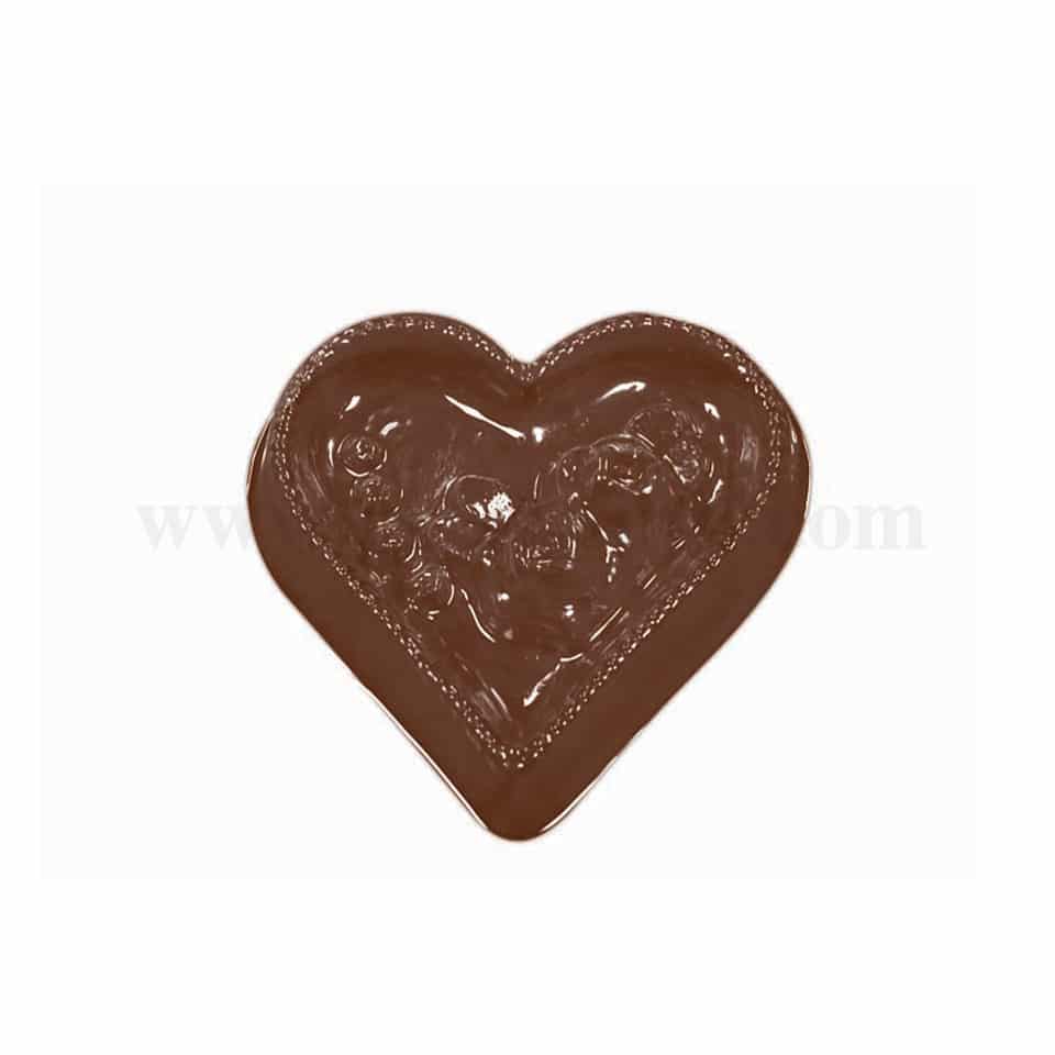 MARTELLATO Thermoformed Chocolate Mould Heart 80 x 77 x  h 12 mm