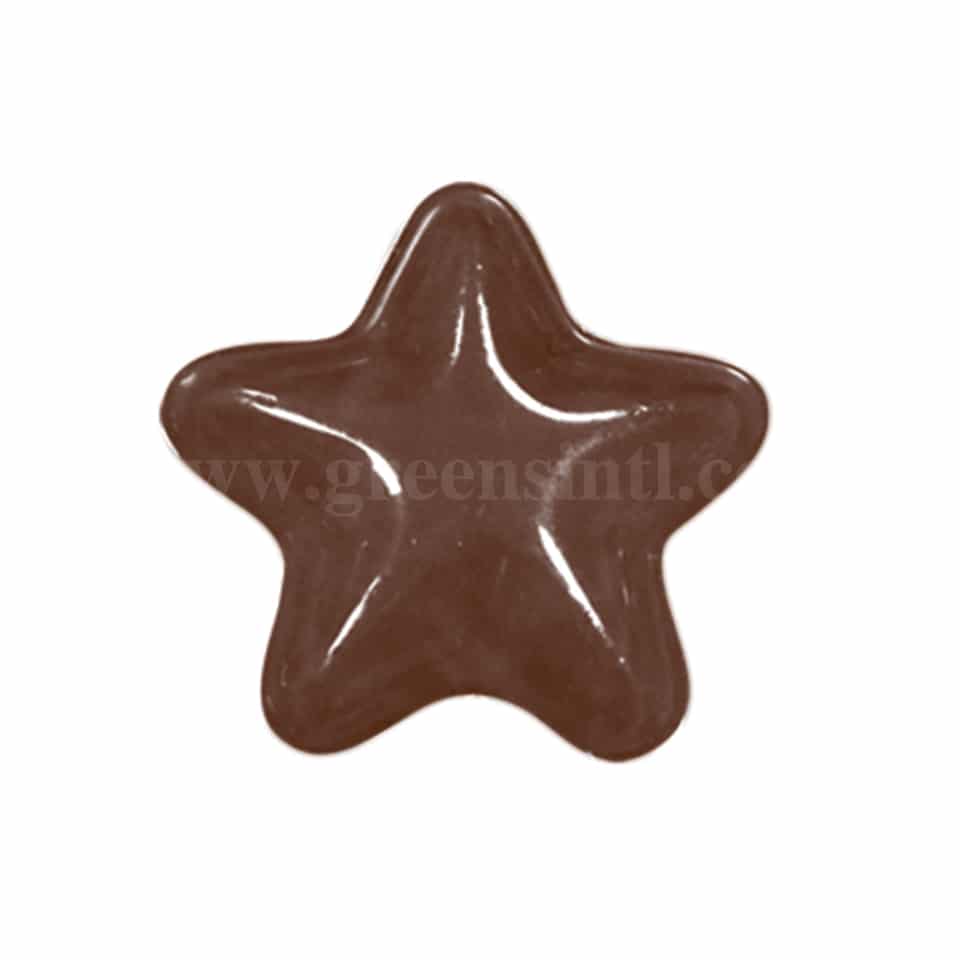 MARTELLATO Thermoformed Chocolate Mould Stars D30 x h8mm