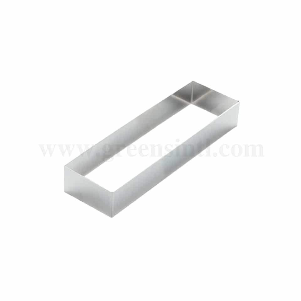 MARTELLATO Rectangular Stripe Pastry Ring 60x25xh40mm