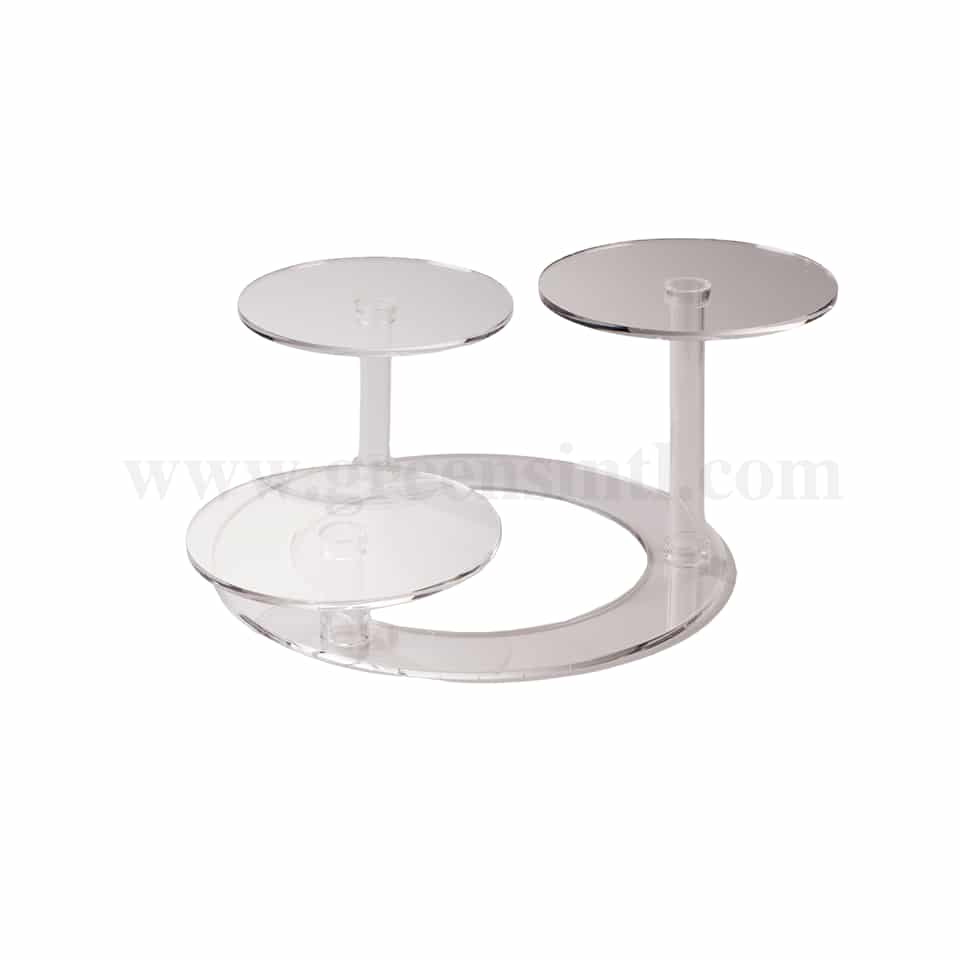 MARTELLATO Plexiglass Cake Stand with 3 Plates
