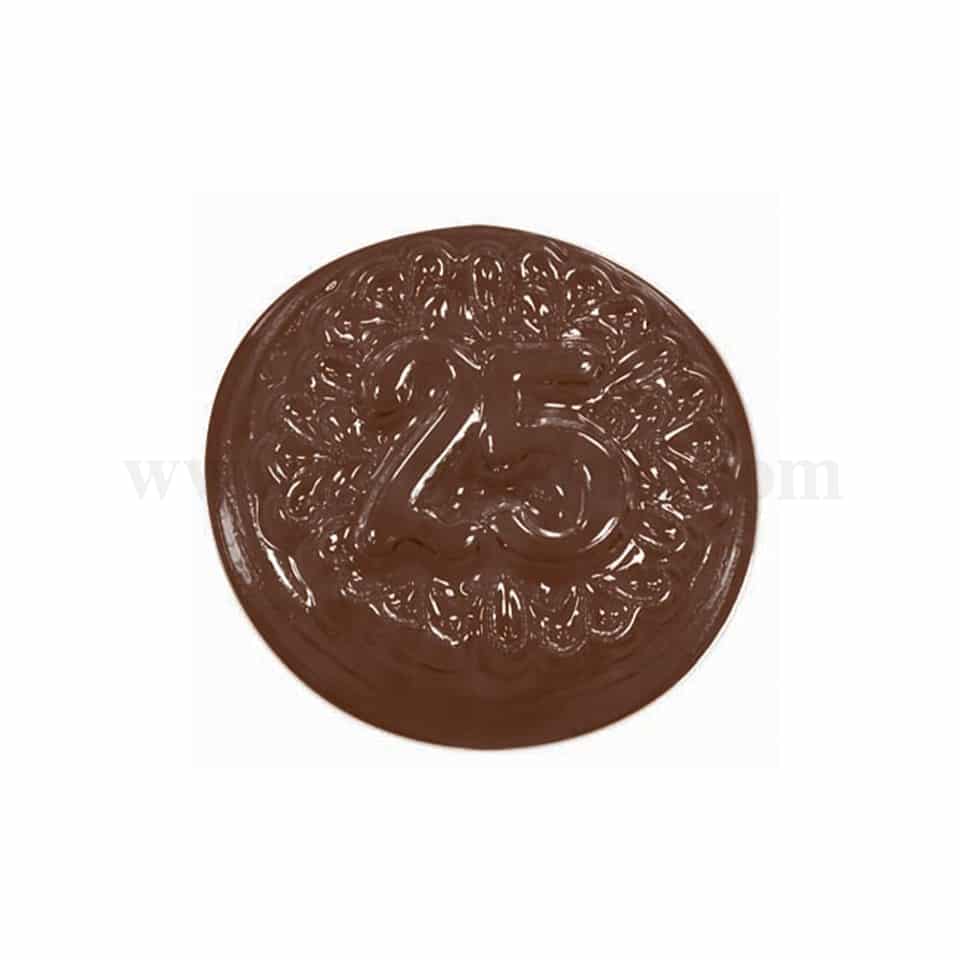 MARTELLATO Thermoformed Chocolate Mould Mint D33 x  h10mm