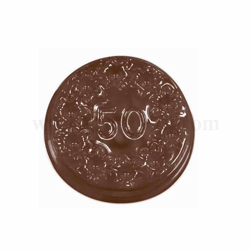 MARTELLATO Thermoformed Chocolate Mould Flower Ring D37 x  h9mm