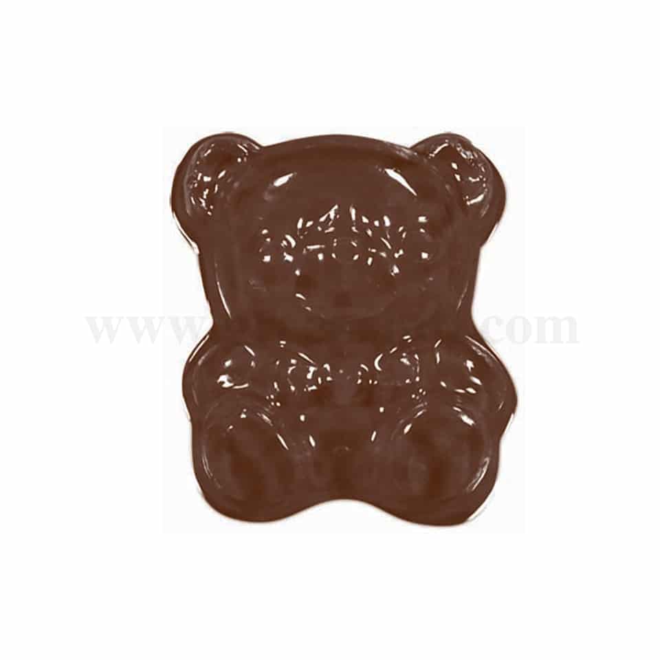 MARTELLATO Thermoformed Chocolate Mould Teddy 35x30 h10mm