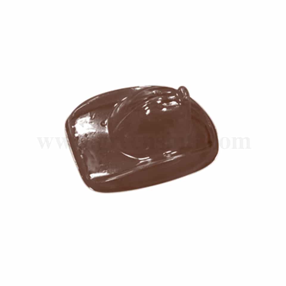 MARTELLATO Thermoformed Chocolate Mould Firemans Hat 36x27 h22mm