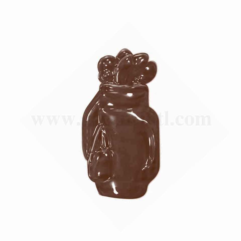 MARTELLATO Thermoformed Chocolate Mould Golf Bag 44x24 h5mm