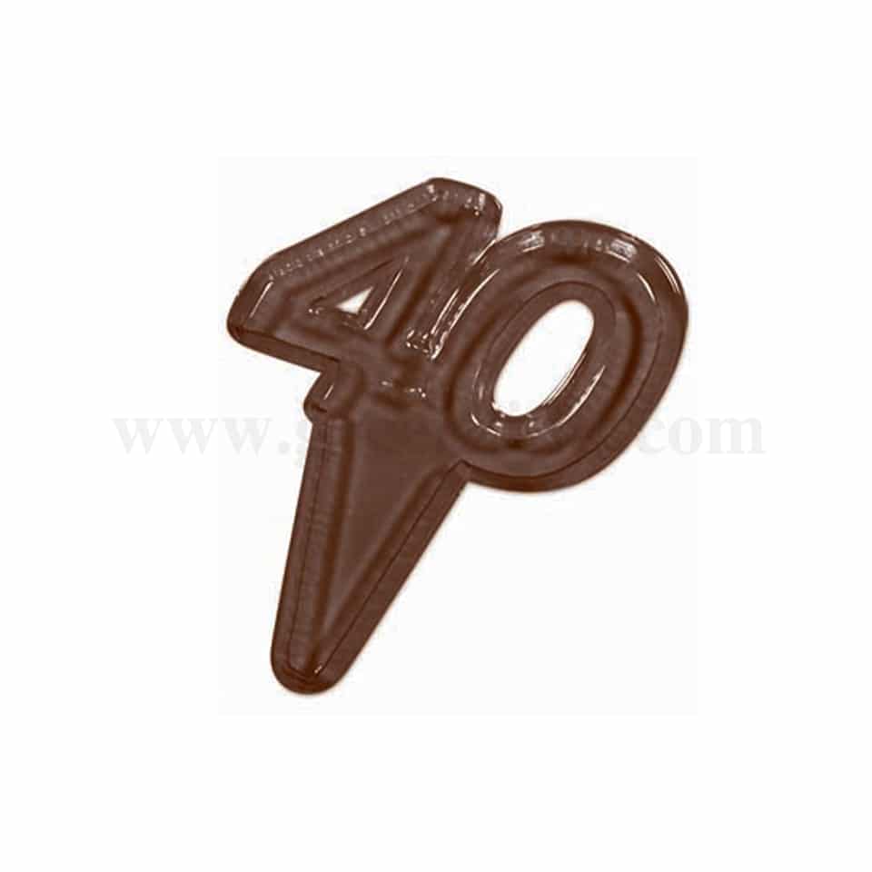 MARTELLATO Thermoformed Chocolate Mould Chocopick 42x34 h3mm