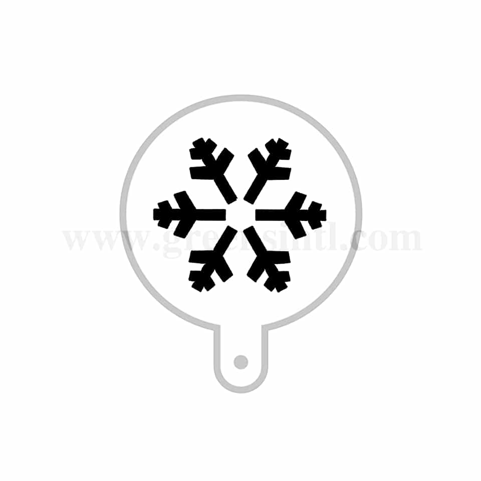 MARTELLATO Stencil For Cappuccino Snowflake D 95 mm
