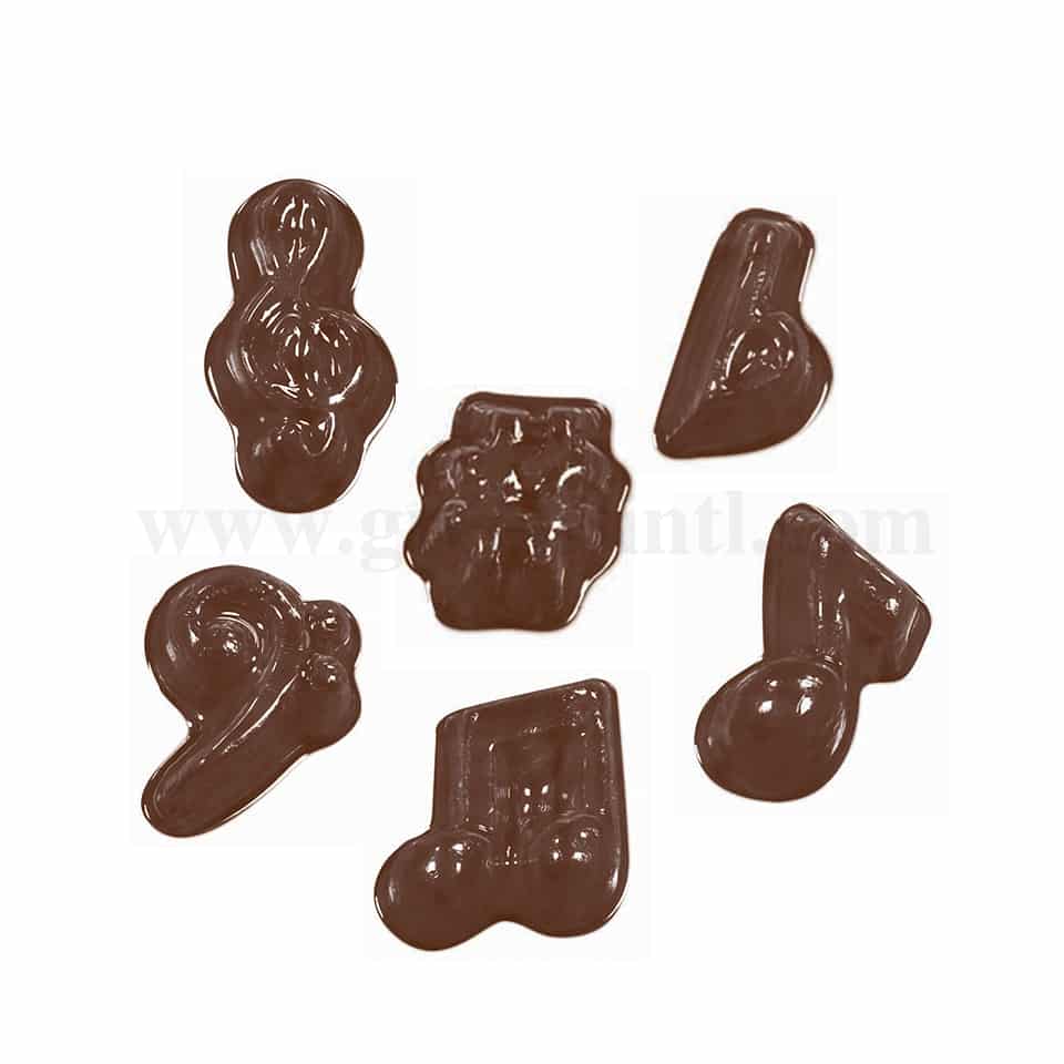 MARTELLATO Thermoformed Chocolate Mould Music Notes and Symbols