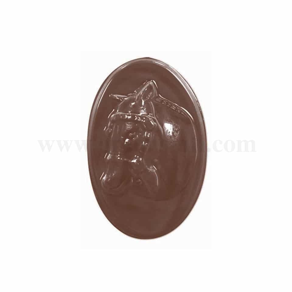 MARTELLATO Thermoformed Chocolate Mould Horse Head 49 x 33 x h11mm