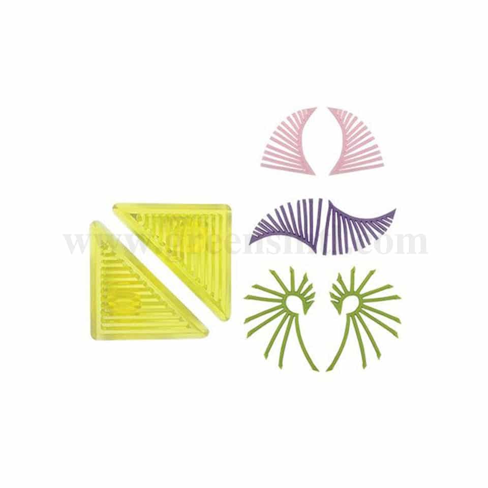 JEM Borders Cutters - Long Grid Triangles Set of 2