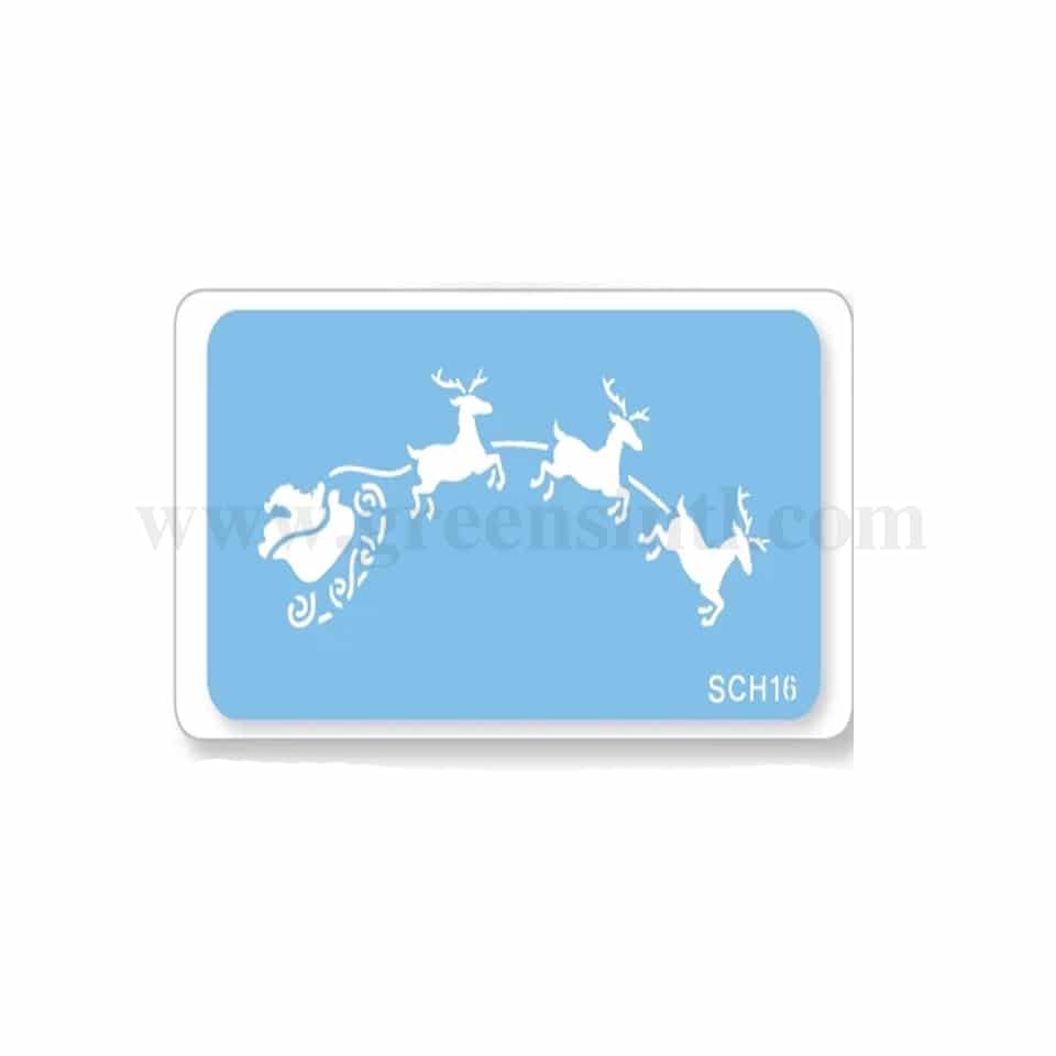PME Santa Sleigh Stencil