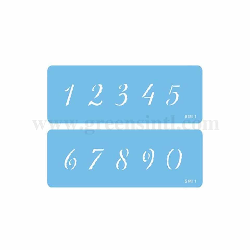 PME Stencil - Numerals 0-9 Set of 2