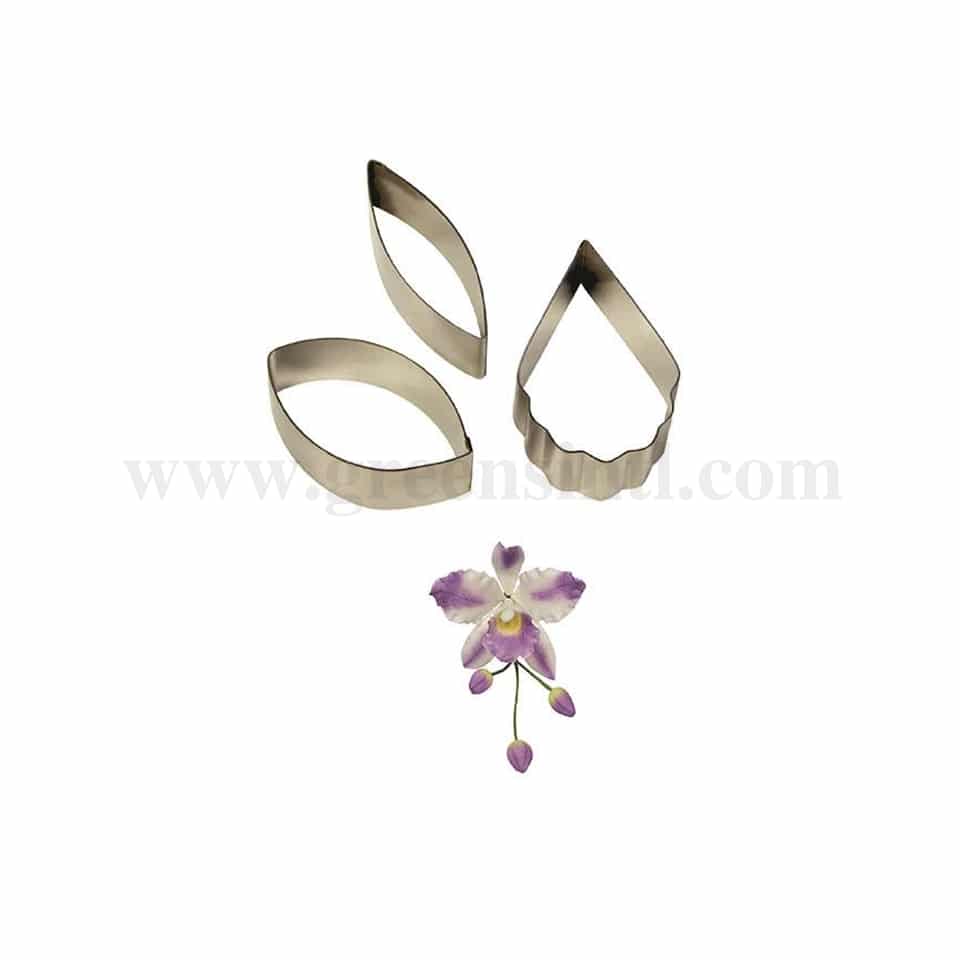 PME Stainless Steel Cutters - Cattleya Orchid Set of 3